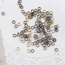 짱패브릭 (20개) 3mm오링 - 4 color, 골드