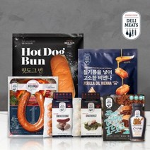 기타 T존쿡 델리미트 SK단독 캠핑세트 (킬바사 풀드포크 들기름 비엔나 핫도그번 홀그레인 머스타드 브랏부어스트 스모크브랏 백립450g)