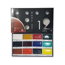 묵운당 안채물감 12색 - 동양화 한국화 물감, 단품