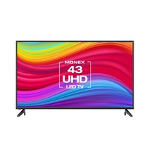 디엘티 모넥스 M433683UT 109.22cm 4K UHD TV 중형 안방 가성비 중소기업 고화질, 직접설치, 직접설치