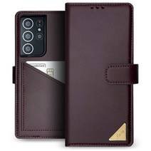 우리미라클 천연소가죽 베이직 소가죽 지갑 백포켓 다이어리 케이스 다양하고 튼튼한 수납공간 핸드폰 케이스