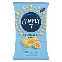Simply7 Chickpea Hummus Chips Sea Salt 5 Ounce (Pack of １2), 1