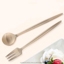 한식당 디저트 유기 롱 티스푼 티포크 가족그릇 친정엄마 고궁스타일 유기그릇 방짜유기 예단, 롱티포크