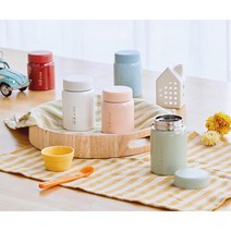 보온보냉 가벼운 휴대용 미니죽통 푸드자 밀폐용기, 280ml, 레드