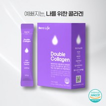 [홈쇼핑 인기] 식약처 정식 등록 베라라이프 더블 콜라겐 300달톤 저분자 피쉬 콜라겐 펩타이드 먹는 어린 엘라스틴 히알루론산 밀크 세라마이드 먹기 편한 간편한 스틱형 이지컷, 1세트, 3.5g*30포(1개월분)