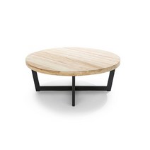 까사미아 디자인 카페 테라스 루프탑 소파 라운지 의자 라탄 야외 체어 암, 80cm 나무 티테이블럭