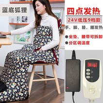 사무실발난로 발온열기 전기난로 다리난로 발보온기, 24V 저전압 9단조절/ 블루 댕댕이