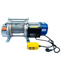 전기1톤 호이스트 220V 크레인 소형 와이어윈치, 진한 파란색 주철 380V 1톤 30미터