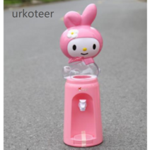 urkoteer귀여운 캐릭터 물통 탁상용정수기 키티 마이멜로디 도라에몽 텀블러 사무실 책상 조카 선물, .ml, 레드 피카츄 1