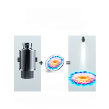 옥외 로고 프로젝션 라이트 HD led 방수 도어 그라운드 패턴 스토어 바닥광고, I 35와트방수불가(회전/고정-리모컨없음)