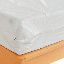SOFINNI 649491 Waterproof Zippered Plastic Mattress Protector Encasement Vinyl Bed Cover Proof Queen
