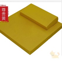 전통 꽃 절방석 명상 매트 명상 매트 이불 불교 가을 명상 유물 부처님 매트 무릎을, 프레스티지 옐로우 - 리넨 - 자수 없음, 7070cm 무료 가방 + 대형 담요