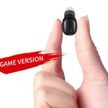 TWS 마이크되는 싱글이어폰 미니 한쪽 모노 이어폰, 블랙