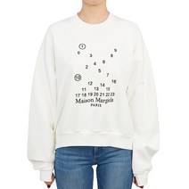 메종마르지엘라 [메종마르지엘라] 로고 S51GU0118 S25540 900 여자 긴팔 맨투맨 티셔츠