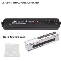 드립백 실링기 컵 캠핑기 가정용 진공 220V110V 주방 음식 자동 상업용 식품 포장 기계 가방, Sealer n20Bag nBox+US 110V