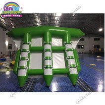 플라잉피쉬보트플라잉보드플라잉보트바나나보트물놀이보트바나나고무보트고무보트플라잉피쉬보드 6 라이더 수상 스키 공기 주입식 플라이 피쉬 바나나 보트, [01] 4 seats, [01] green