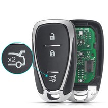 자동차 원격시동 경보기 스마트폰 매직카 키장착 이지카 스마트 오토바이 KEYYOU 쉐보레 크루즈 스파크 카마로 에퀴녹스 말리부 2016 2017 2019 ID46 434Mhz FC, 3버튼 승용차 5, 시간당 433mhz