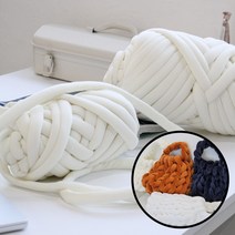 자이언트 빅 얀 실 루피 뜨개실 망고실 가방 만들기 2cm 500g 1kg, 블루