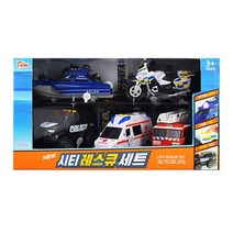 우정 긴급출동 자동차 5종 세트 경찰차 소방차 구급차 오토바이 남자아이자동차장난감, ª이제품선택‡