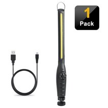COB LED 정비사 작업 빛 USB 충전식 군용 휴대용 랜턴 검사 빛 자동차 수리 램프, 1PCS, 협력사, 검은 색, 01 1PCS_01 black