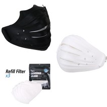 후아마스크 오펜가드 미세먼지 황사 자전거 KF94 패션 마스크 화이트, 1세트, 1개