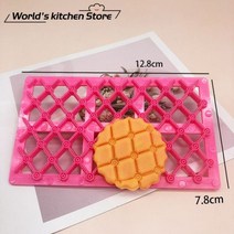 초콜릿 케이크 쿠키 몰드 틀 커터 플라스틱 인쇄 비스킷 퐁당 레이스 장식 꽃잎 이불 점자 금형 도구 과자 베이킹, 공간