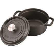 캡틴스태그 Cocotte 코코테 주물 냄비 더치 오븐 10~22cm 시즈닝 불필요 UG-3035, 22cm 가스불/IH/오븐 대응