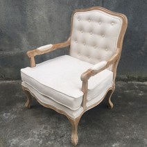 원목 빈티지 소파 프로방스 엔틱 1인 쇼파 암체어, AD