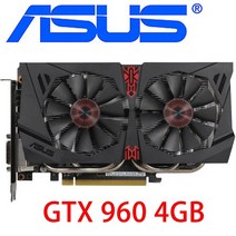 ASUS gtx 960 4gb 비디오 카드 128bit gddr5 nvidia 카드용 그래픽 카드 geforce gtx960 4gb gtx 960 4g hdmi dvi gtx960