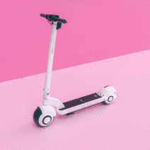 의풍인스 LED 라이트 킥보드 접이식 성인 및 청소년용 고급킥보드 DBC02, 화이트-단일 드라이브