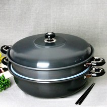 만능 대형 2단 찜솥 찜기 42 만두 대게 찜냄비 킹크랩 수육 옥수수 업소용