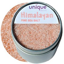 Himalayan Pink Salt all natural 4 oz tin can by Unique Flavors, 1