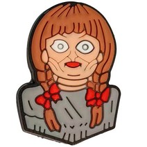 호환 지비츠 1 개 PVC 마녀 무서운 끔찍한 광대 신발 멋진 정원 액세서리 맞는 크록 매력 파티 선물, [11] WHITE