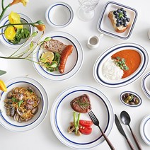 시라쿠스 메이플 신혼 접시 그릇 머그컵 세트, 09. 시라쿠스 메이플 (직사각접시), (코지그린)