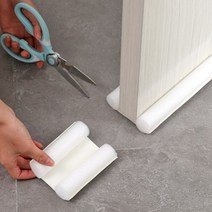 방문 틈새 틈막이 외풍 소음 빛차단 문풍지 틈새막이 발끼임 문틀 중문 바람막이 방음재, 4-방문틈막이-블랙