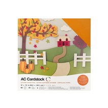 American Crafts 버라이어티 팩 가을 60장 30.5 x 30.5cm(12 x 12인치) 인쇄 용지 모듬