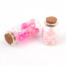 선물포장 장식 공병용기 코르크 마개 밀폐유리병 소형 유리병용기 유리용기 유리병 유리밀폐용기, 30x60mm