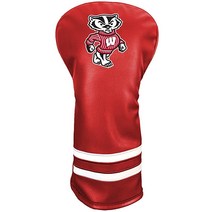 Team Golf NCAA 빈티지 드라이버 골프 클럽 헤드커버(프린트) 폼 피팅 디자인 클럽 보호를 위한 플리스 안감이 있는 레트로 디자인