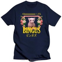 남자 반팔 티셔츠 남성 머슬릿 반팔티 Bingus Floral Aesthetic 남성용 T-shirt 100% Cotton Funny T Shirt 여름 캐주얼 탑스