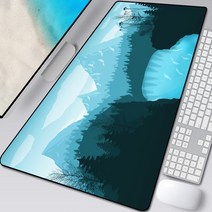 야구 스트라이커존 그물망 네트 피칭 배팅 연습 Deep Forest Firewatch 노트북 게이머 마우스 패드 게임용 대형 잠금 장치 키보드 70x30 cm Deak Mat fo, kanhuoren-023+600x300x3mm