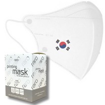 [라로] 월드컵 응원 마스크 2D새부리형 30매 태극기 / 인쇄마스크 / 대형/중형, Design_1, 대형
