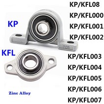 1pcs 아연 합금 직경 8 10 12 35 mm 보어 볼 베어링 베개 블록 탑재 지원 Kfl08 Kfl004 Kfl002 Kp08 Kp000 Kp003 Kp005, 16 KFL005 25mm