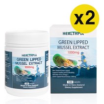 헬스피아 리프리놀 뉴질랜드 초록홍합 초록입홍합 1000mg 500캡슐 2개