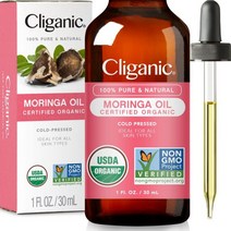 클리가닉 오가닉 모링가 오일 페이스 & 헤어, 1 Fl Oz (Pack of 1)