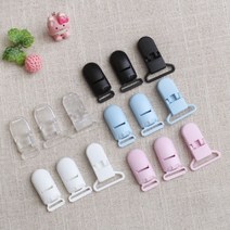 짱패브릭 (10개)플라스틱멜빵집게 클립-3size, 20mm연블루