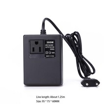 300W AC 220V ~ 110V 전압 변환기 변압기 가정용 여행 EU 플러그 스텝 다운 전원 어댑터 인버터 여행용, 01 220V to 110V EU Plug