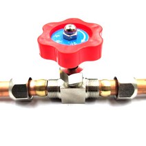 니들밸브구멍 직경 주황색 플라스틱 손잡이 금속 고압 내구성 튜브 니들 타입 글로브 밸브 6mm 8mm 10mm, 01 6mm