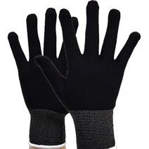 HORSE POWER 속장갑 내피장갑 고무장갑 면장갑 작업장갑 20켤레, 1개, 블랙(20켤레)_M