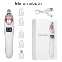 피부 미용 맛사지 관리 레이저 블랙헤드 리무버 모공 청소기 블랙 도트 코 모공 여드름 페이셜 클리닝 여드름 리무버 뷰티 툴 2021 new Design, 상자가 있는 전체 세트, 협동사