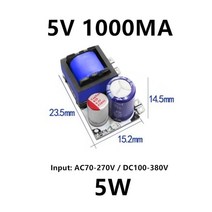 ac-dc 5v 700ma 12v 450ma 9v 500ma 3.5w 정밀 벅 컨버터 ac 220v 5v dc 스텝 다운 변압기 전원 공급 장치 모듈, 5v 1000ma